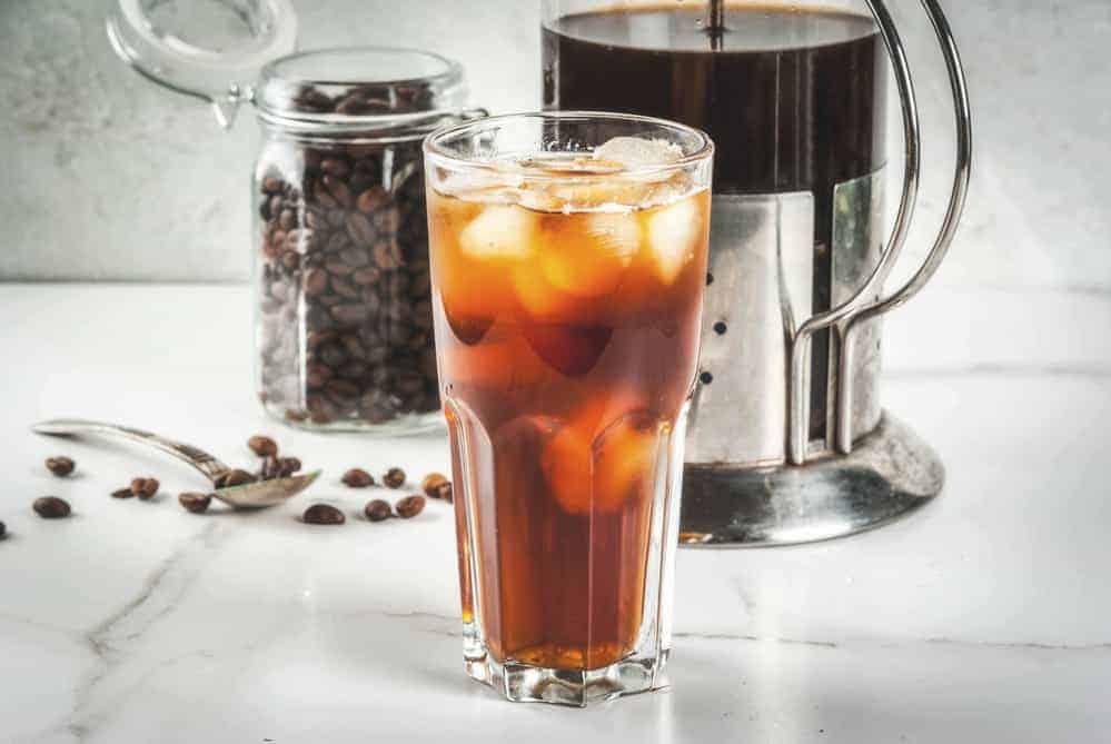iced coffee made with french press