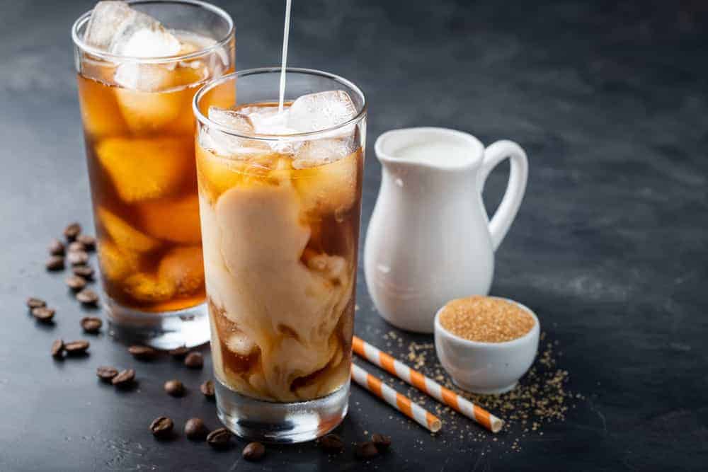 iced coffee with milk