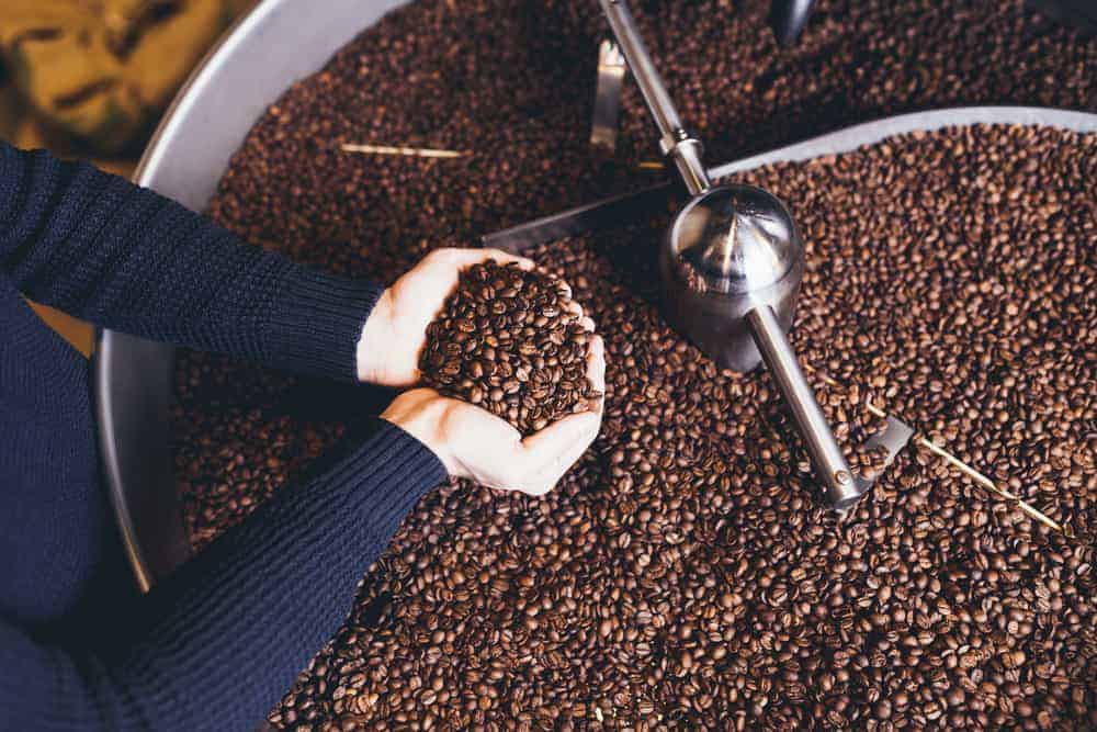 coffee beans roasting